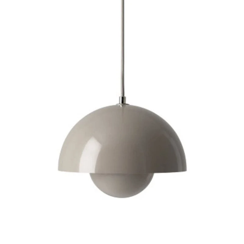 Modern pendant lamp with floating spherical glow