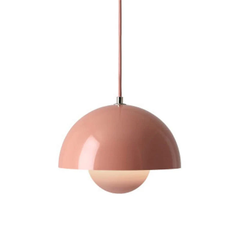 Modern pendant lamp with floating spherical glow