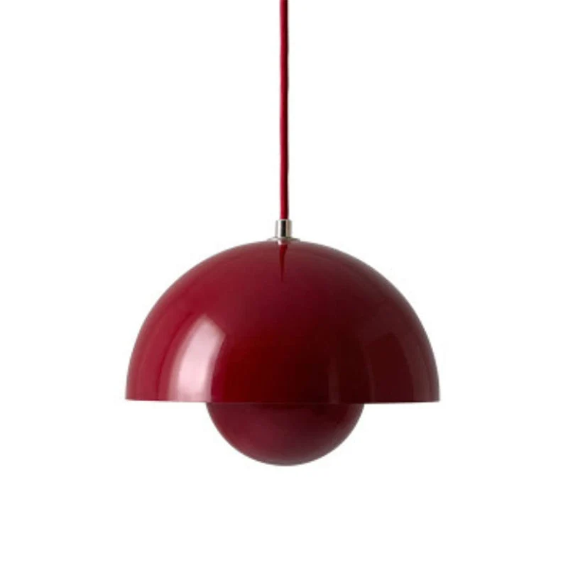 Modern pendant lamp with floating spherical glow