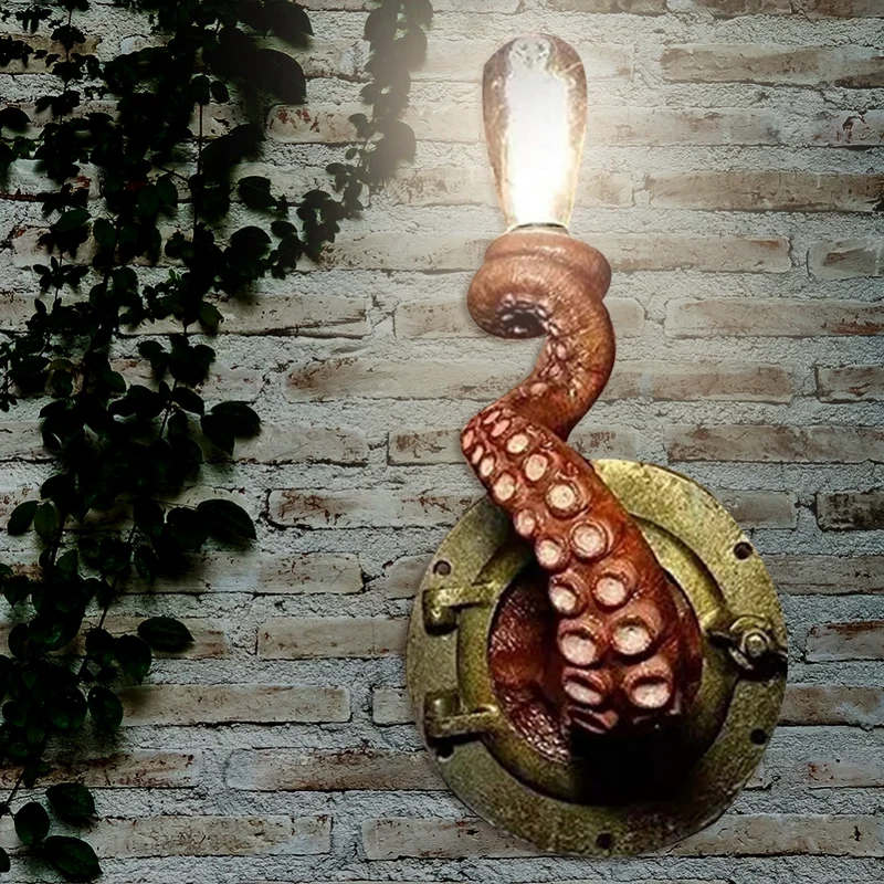 Contemporary wall lamp inspired by tentacles