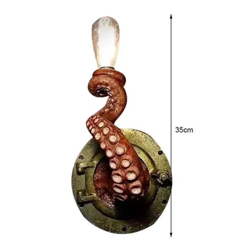 Contemporary wall lamp inspired by tentacles