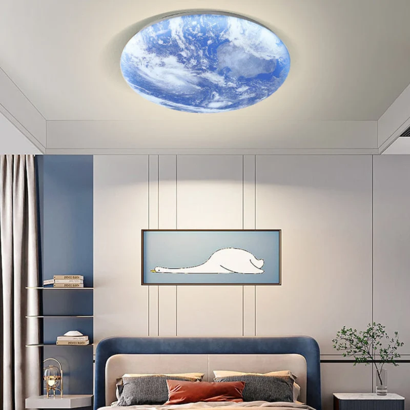 Moonlight LED ceiling lamp with warm light