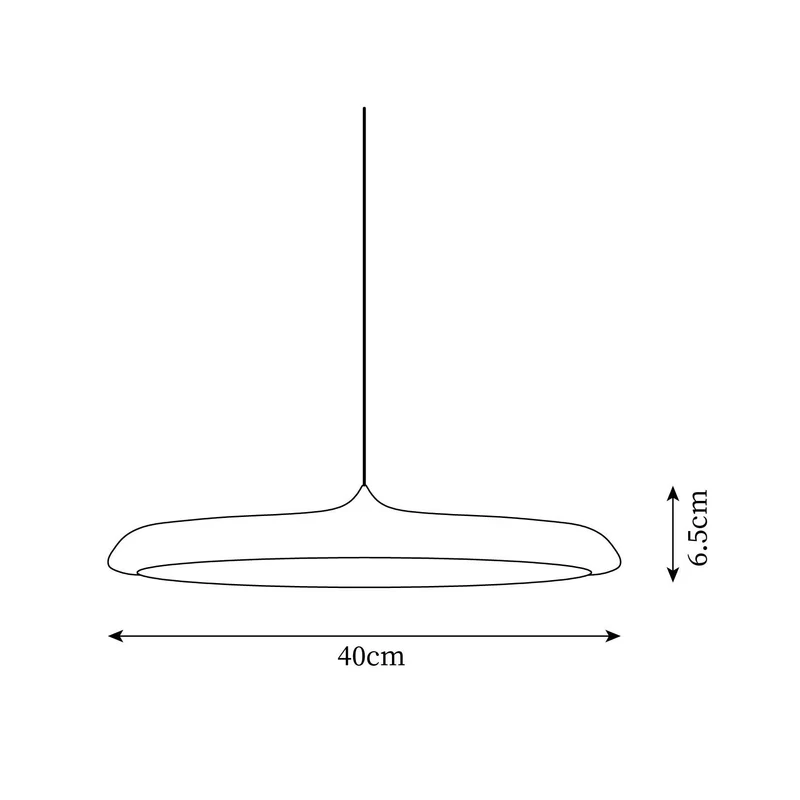 Minimalist round LED pendant lamp