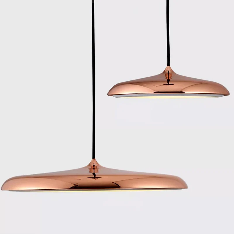 Minimalist round LED pendant lamp