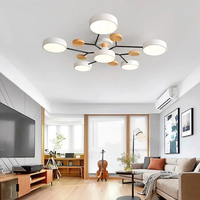 Modern LED Ceiling Lamp with Branch Pattern