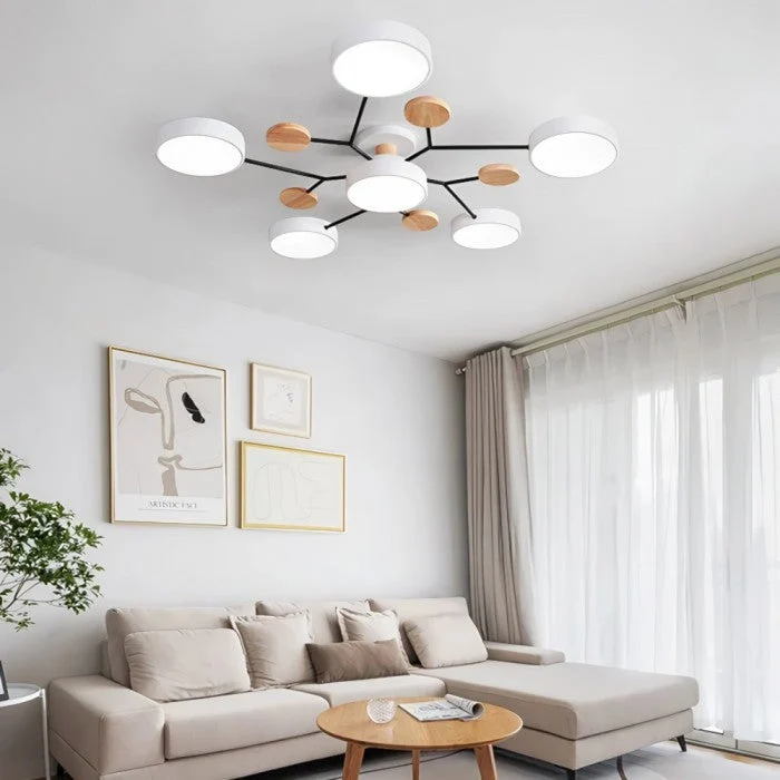 Modern LED Ceiling Lamp with Branch Pattern