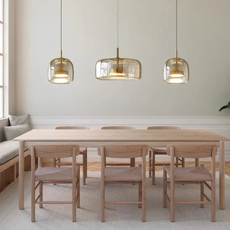 Modern Minimalist Glass Pendant Lamp Ceiling Lighting