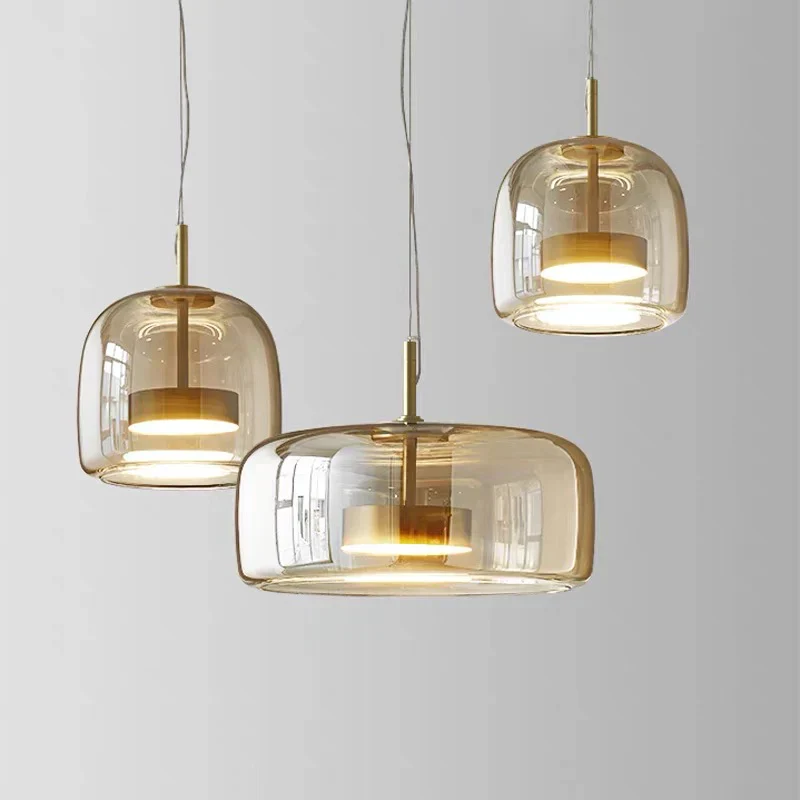 Modern Minimalist Glass Pendant Lamp Ceiling Lighting