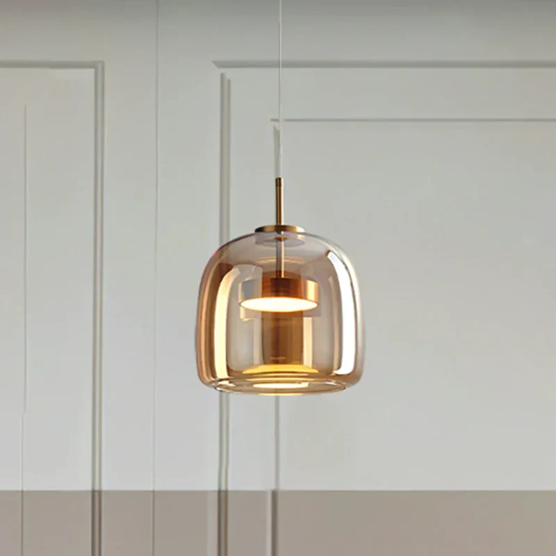 Modern Minimalist Glass Pendant Lamp Ceiling Lighting