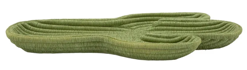 Svuotatasche Cactus 34x3x20 cm in Resina Verde