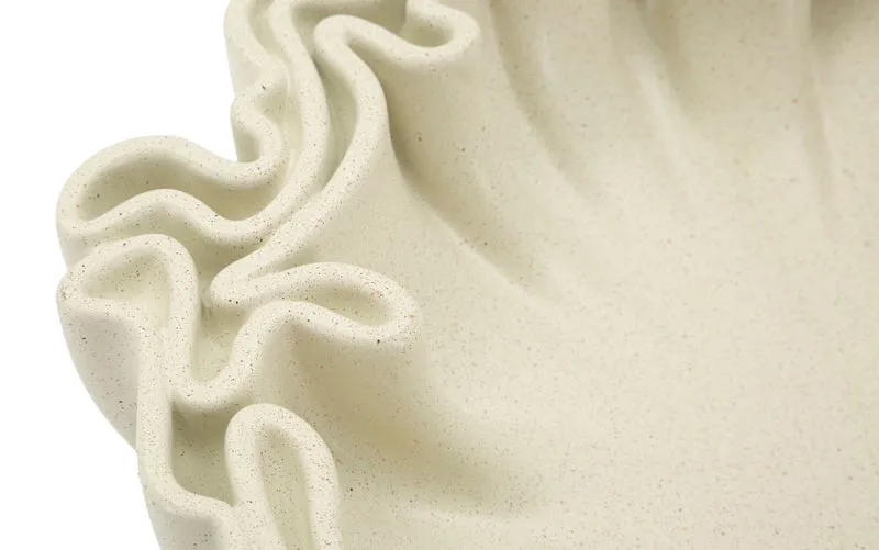 Svuotatasche Stons 30,5x29x7,5 cm in Resina Crema