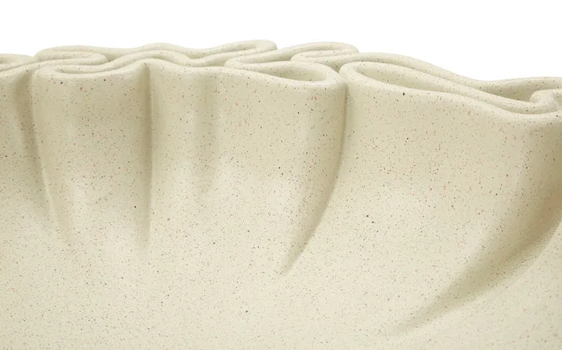Svuotatasche Stons 30,5x29x7,5 cm in Resina Crema
