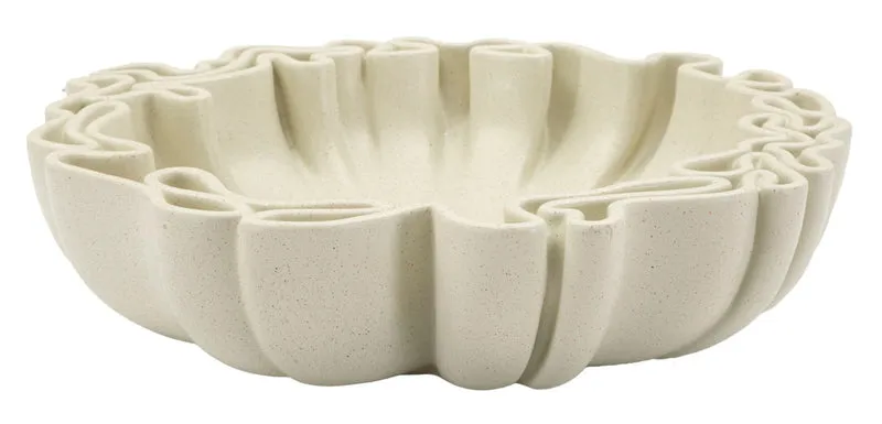 Svuotatasche Stons 40,5x38,5x9,5 cm in Resina Crema