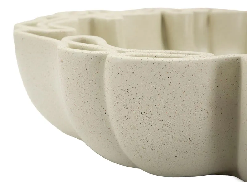 Svuotatasche Stons 40,5x38,5x9,5 cm in Resina Crema