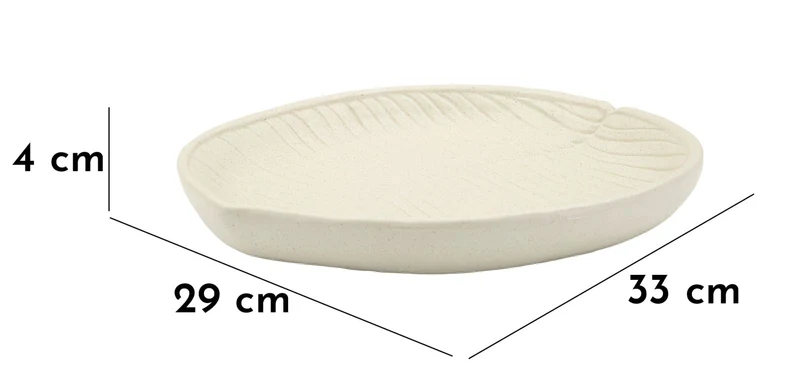 Svuotatasche Stons 33x4x29 cm in Resina Crema