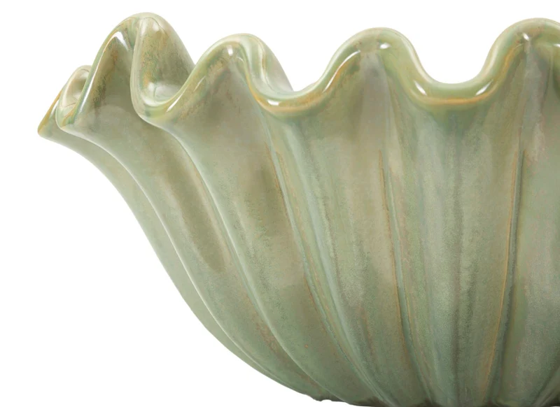 Svuotatasche Venice Ø33x14,5 cm in Ceramica Verde