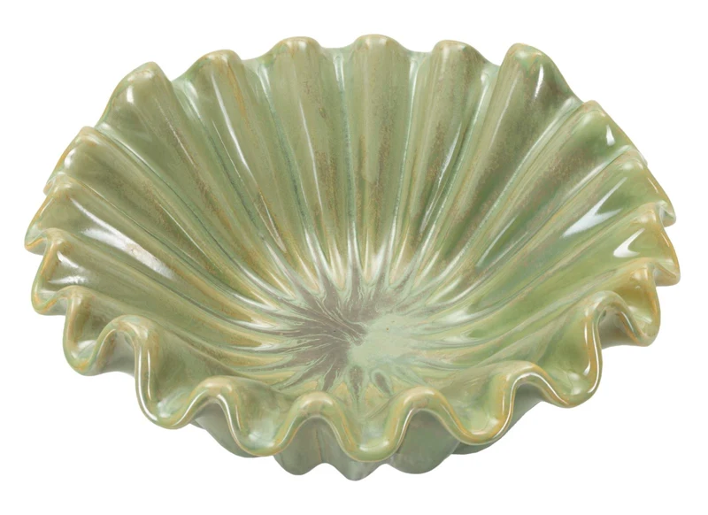 Svuotatasche Venice Ø33x14,5 cm in Ceramica Verde