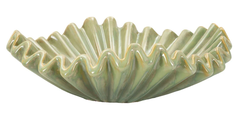 Svuotatasche Venice Ø40x13 cm in Ceramica Verde