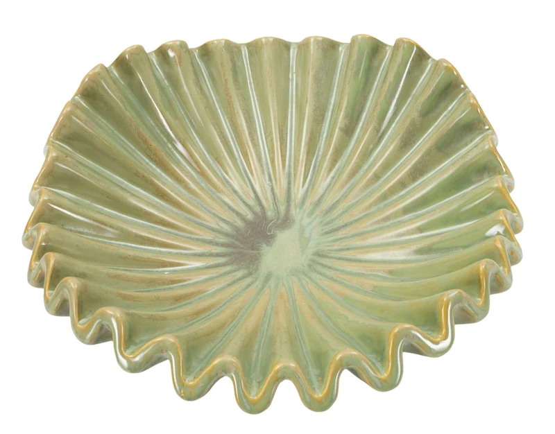 Svuotatasche Venice Ø40x13 cm in Ceramica Verde