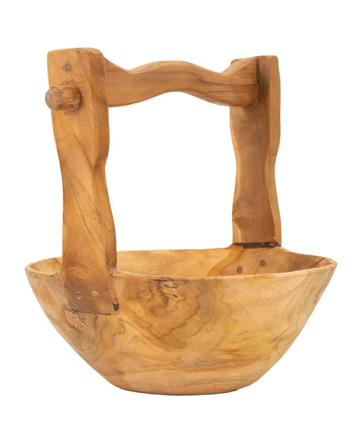 Svuotatasche Timbo 32x25x27 cm in Teak Riciclato