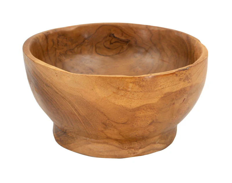 Svuotatasche Butot Ø15x8 cm in Teak Riciclato