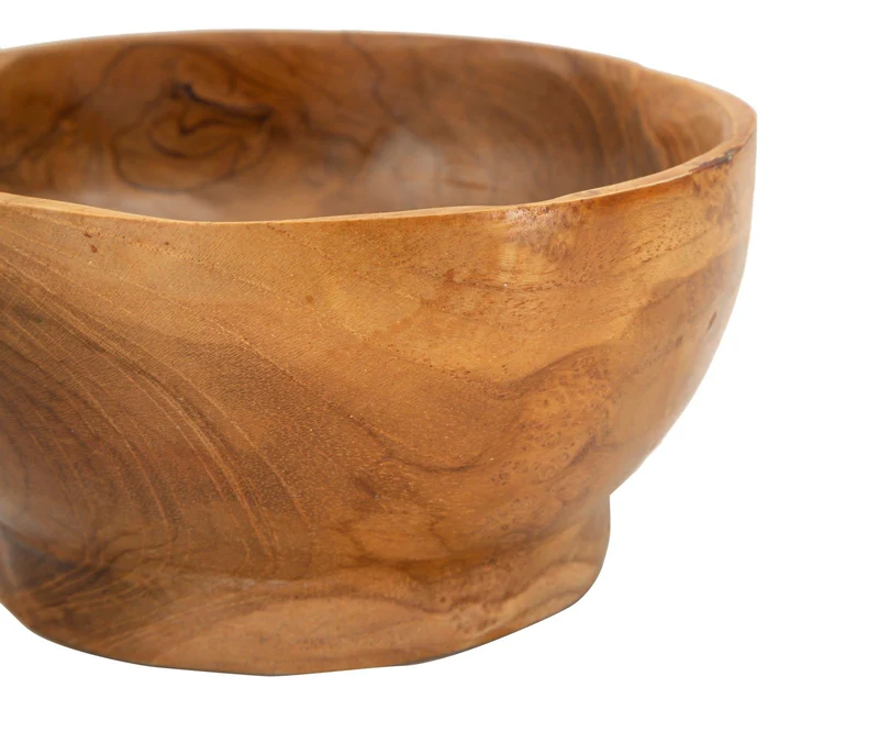 Svuotatasche Butot Ø15x8 cm in Teak Riciclato