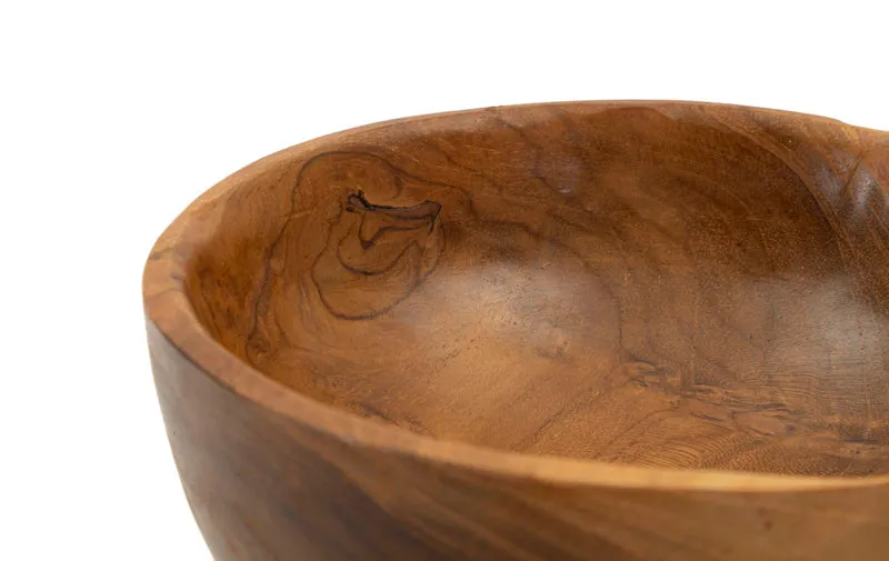 Svuotatasche Butot Ø15x8 cm in Teak Riciclato