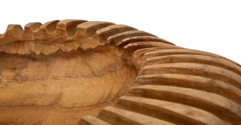 Svuotatasche Geris Ø35x7 cm in Teak Riciclato