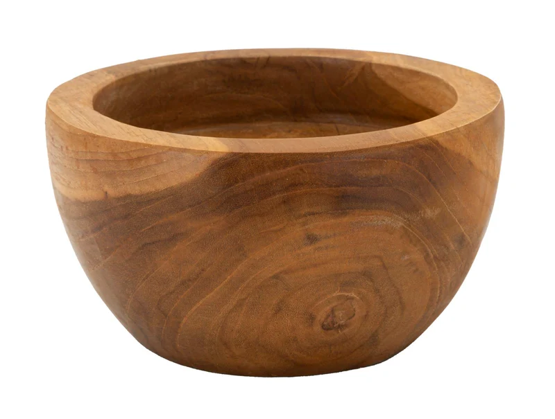 Svuotatasche Erusi Simple Ø15x9,5 cm in Teak Riciclato