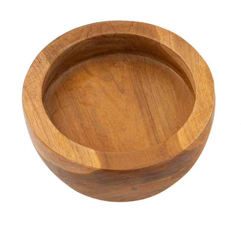 Svuotatasche Erusi Simple Ø15x9,5 cm in Teak Riciclato