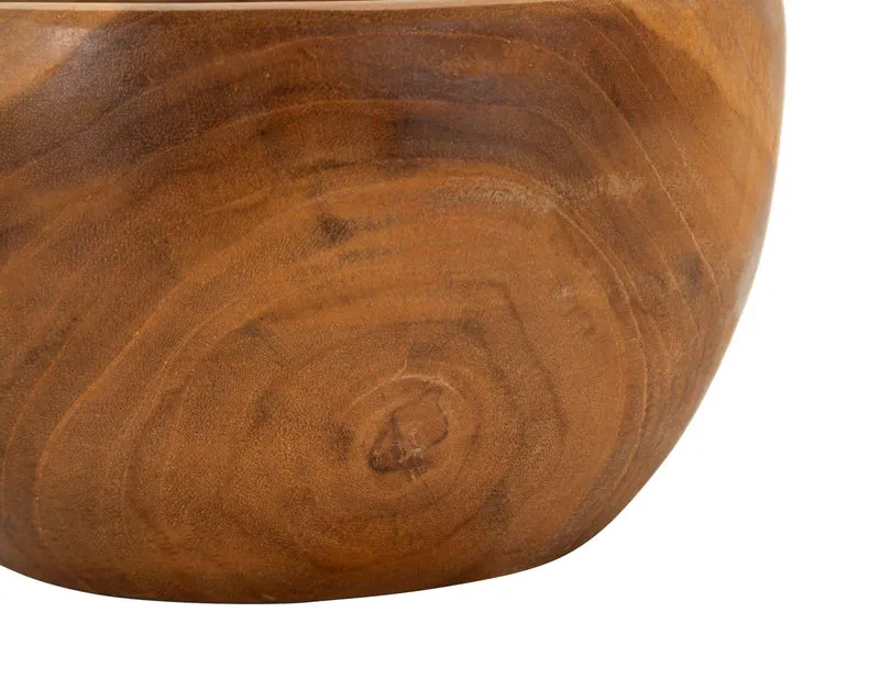 Svuotatasche Erusi Simple Ø15x9,5 cm in Teak Riciclato