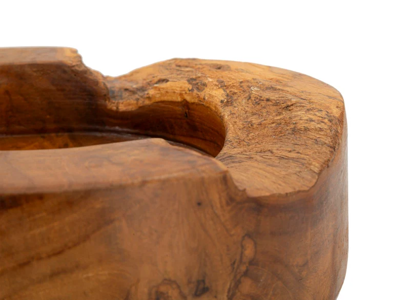 Svuotatasche Erusi Plus Ø21x6 cm in Teak Riciclato