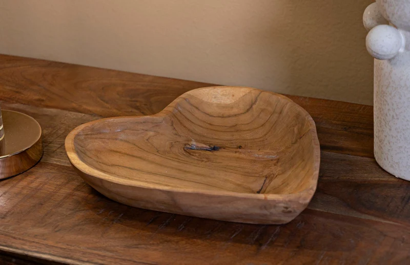 Svuotatasche Kiha 27x29x4 cm in Teak Riciclato
