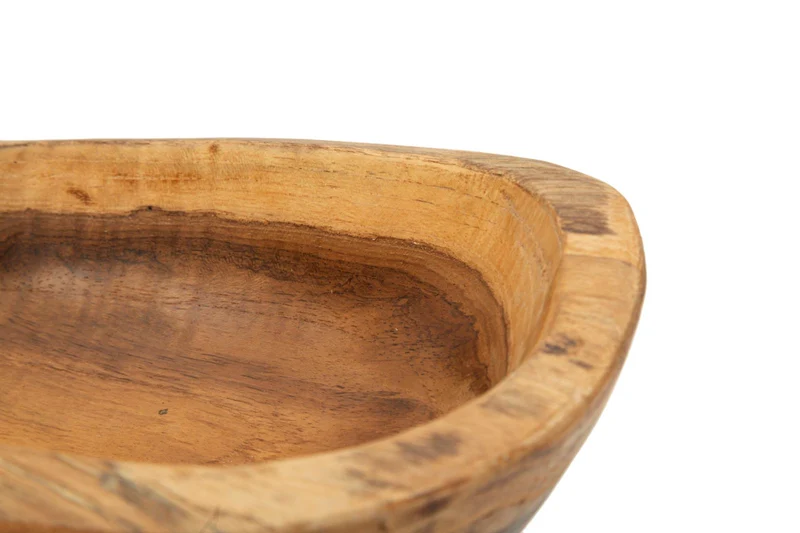 Svuotatasche Spoon 36x16x8 cm in Teak Riciclato