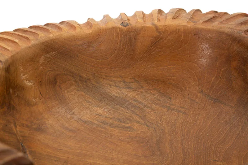 Svuotatasche Garit 37x40x16 cm in Teak Riciclato