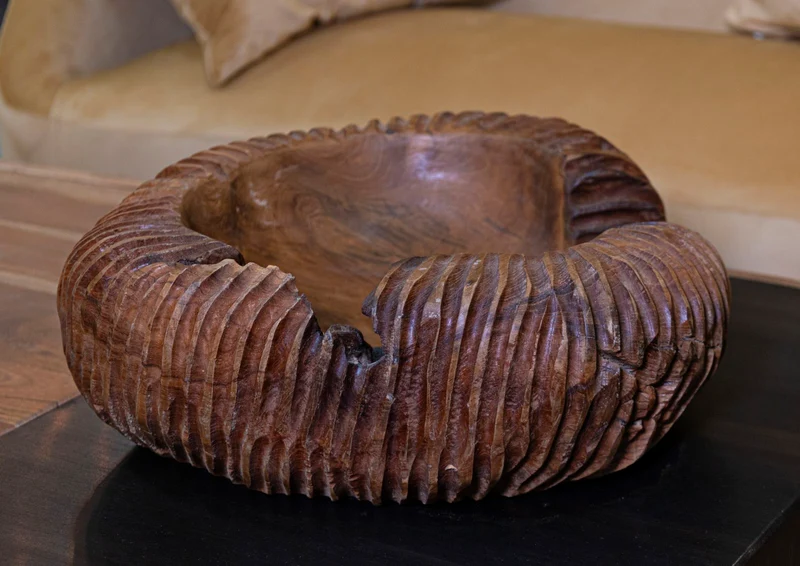 Svuotatasche Garit 37x40x16 cm in Teak Riciclato