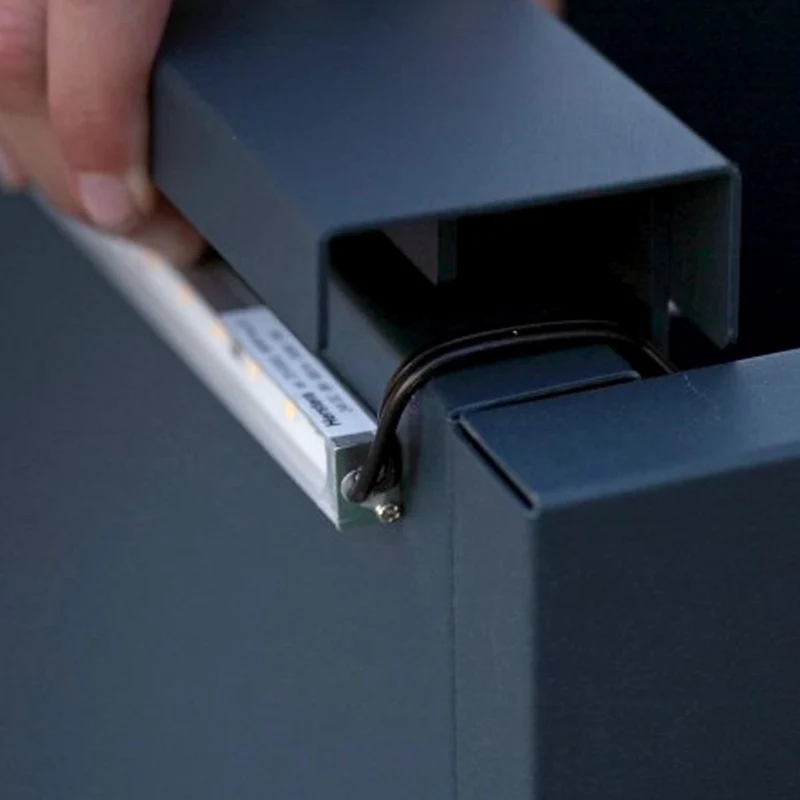 SUPPORTO MAGNETICO PER LUCI ANTRACITE PER FIORIERE DA 100CM