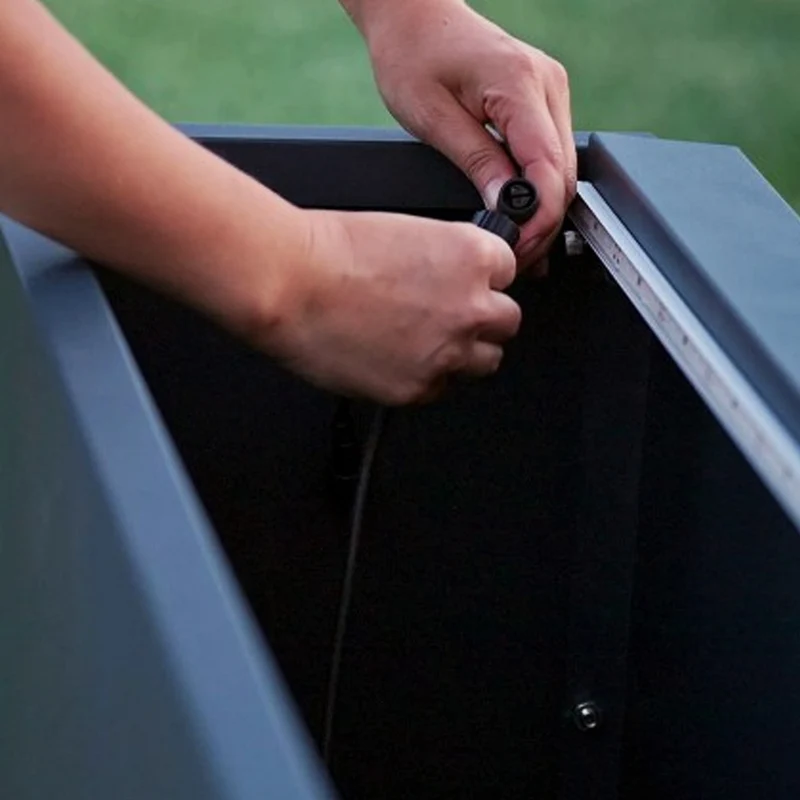 SUPPORTO MAGNETICO PER LUCI ANTRACITE PER FIORIERE DA 100CM