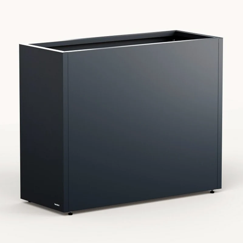 FIORIERA ALTA "PLANTER DIVIDER 40" IN METALLO 100X40X80CM ANTRACITE