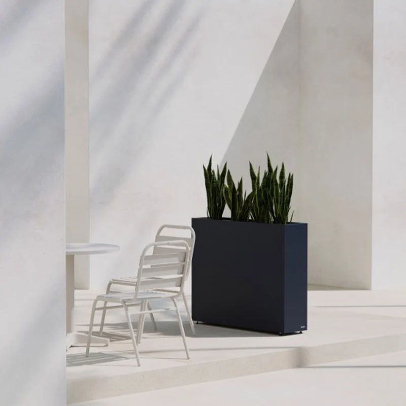 FIORIERA ALTA "PLANTER DIVIDER 40" IN METALLO 100X40X80CM ANTRACITE