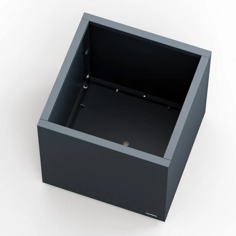 FIORIERA CUBO "PLANTER CUBE 60" IN METALLO 60X60X60CM ANTRACITE