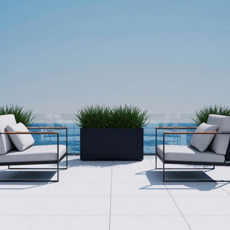 FIORIERA "PLANTER 30" IN METALLO 100X30X50CM ANTRACITE