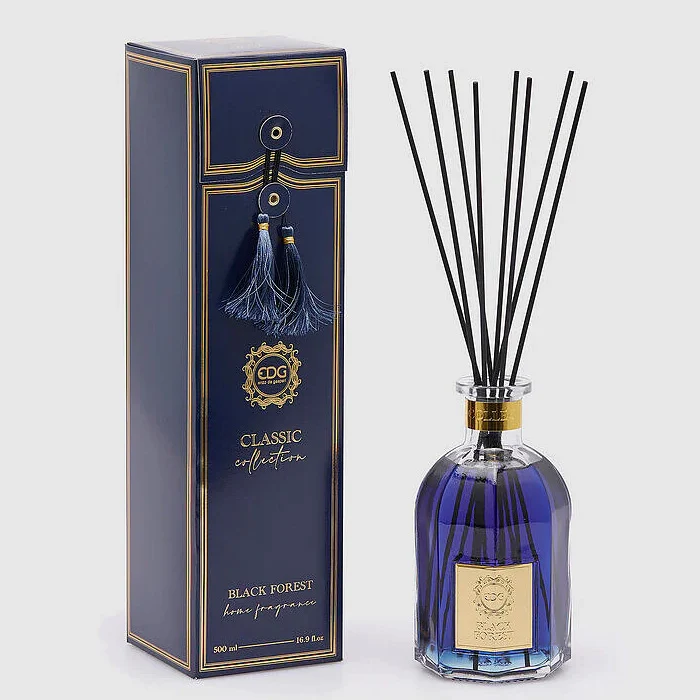 PROFUMATORE IN BOTTIGLIA CON BASTONCINI CLASSIC Ø8,5XH16CM 500ML FRAGRANZA BLACK FOREST