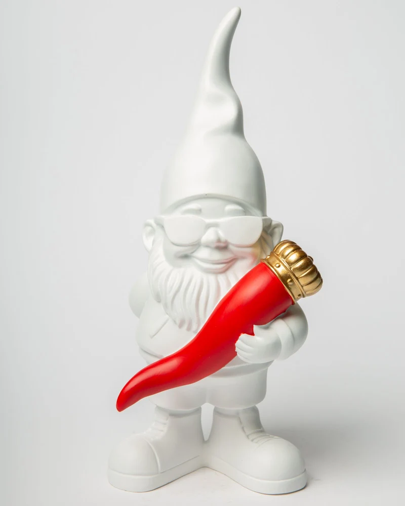 BLOGO Statuetta Fortunato Bianco 12xH29cm