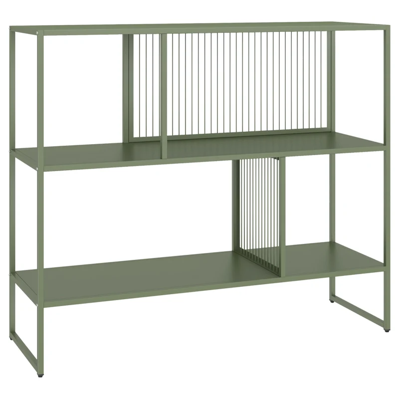 Scaffale in metallo verde kaki EMILIA