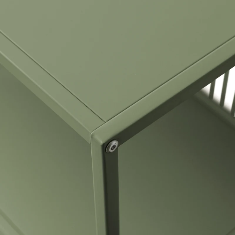 Scaffale in metallo verde kaki EMILIA