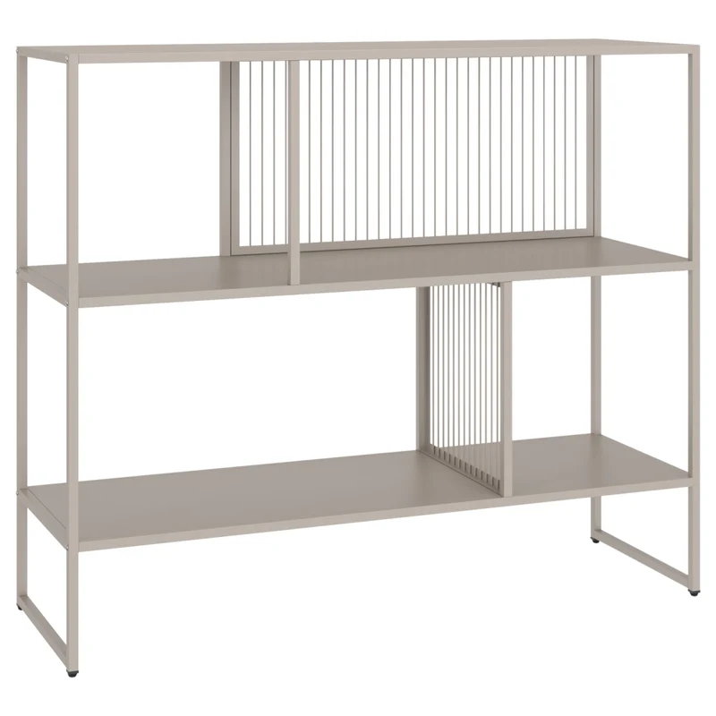 Scaffale in metallo color tortora EMILIA