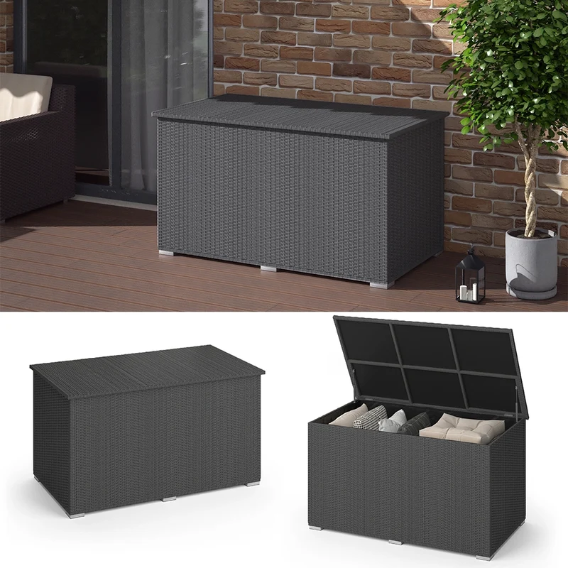 Scatola per cuscini Antracite 146 x 80 cm OK-Living
