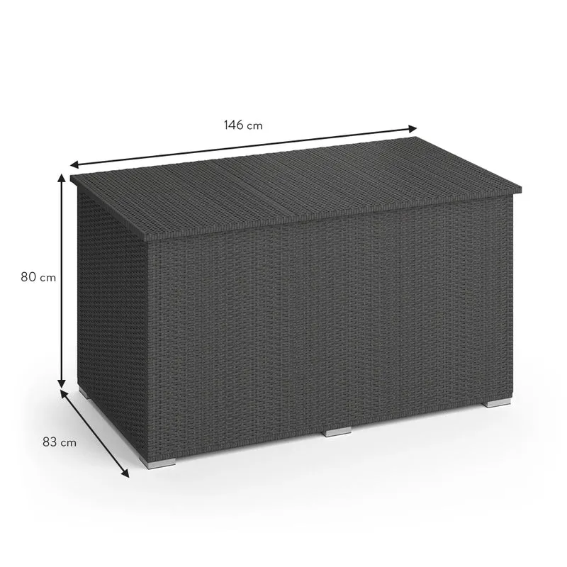 Scatola per cuscini Antracite 146 x 80 cm OK-Living
