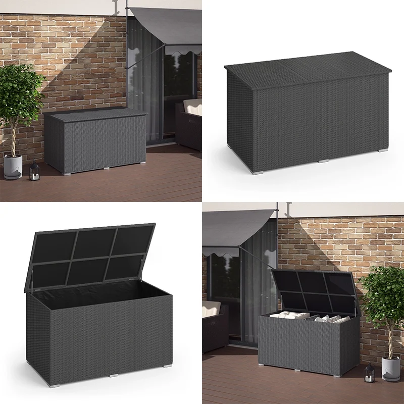 Scatola per cuscini Antracite 146 x 80 cm OK-Living
